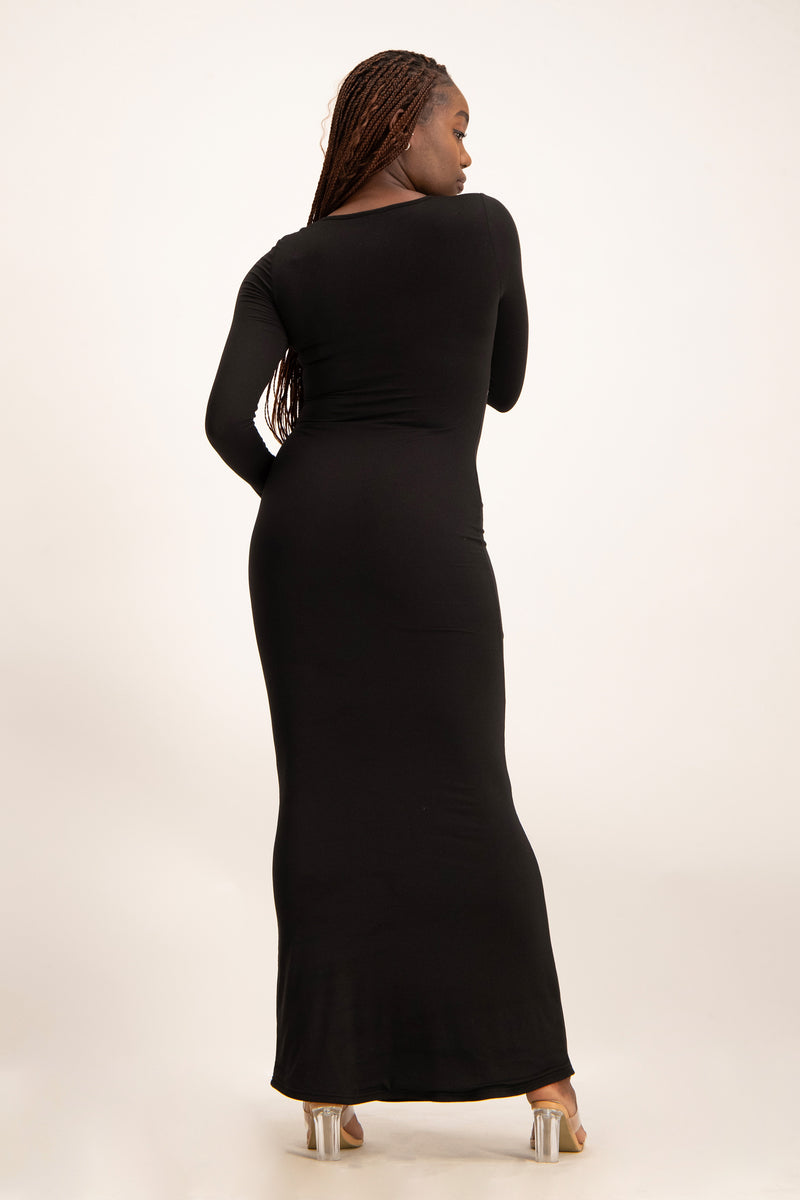 XTRA LENGTH Long Sleeve Lounge Maxi Dress – Imprecca