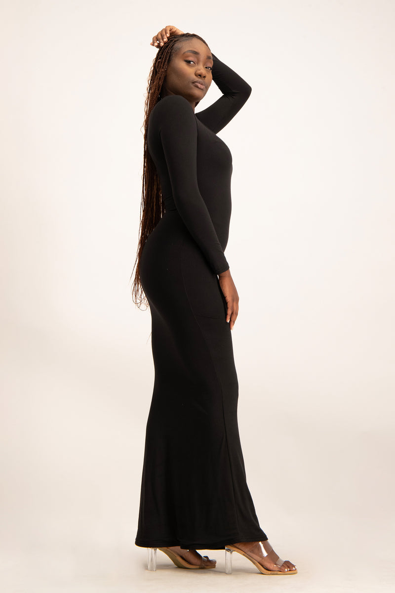 XTRA LENGTH Long Sleeve Lounge Maxi Dress Imprecca XTRA LENGTH Long Sleeve Lounge Maxi Dress Imprecca