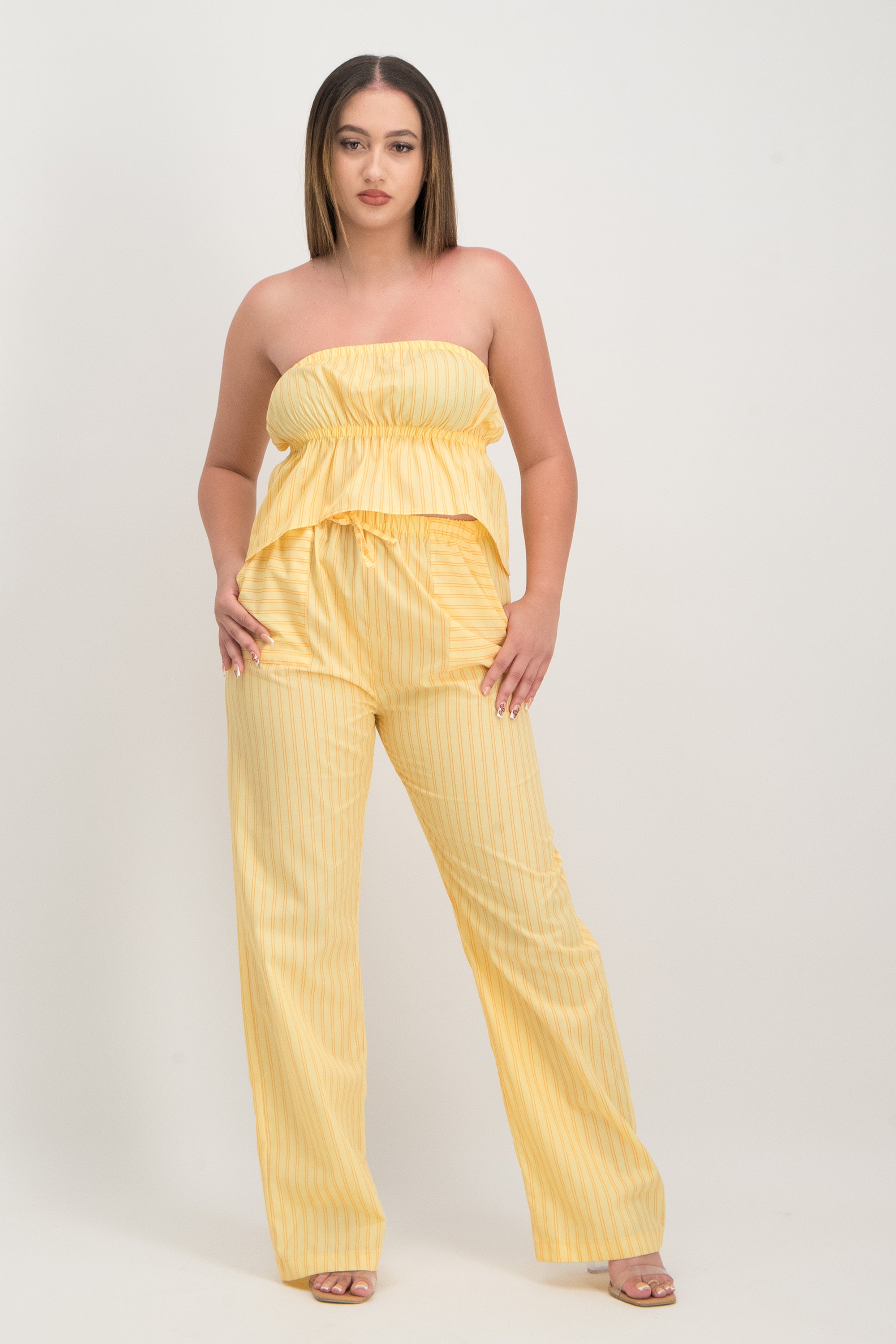 Poplin Bandeau Top