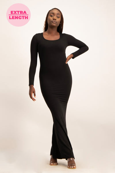 XTRA LENGTH Long Sleeve Lounge Maxi Dress – Imprecca