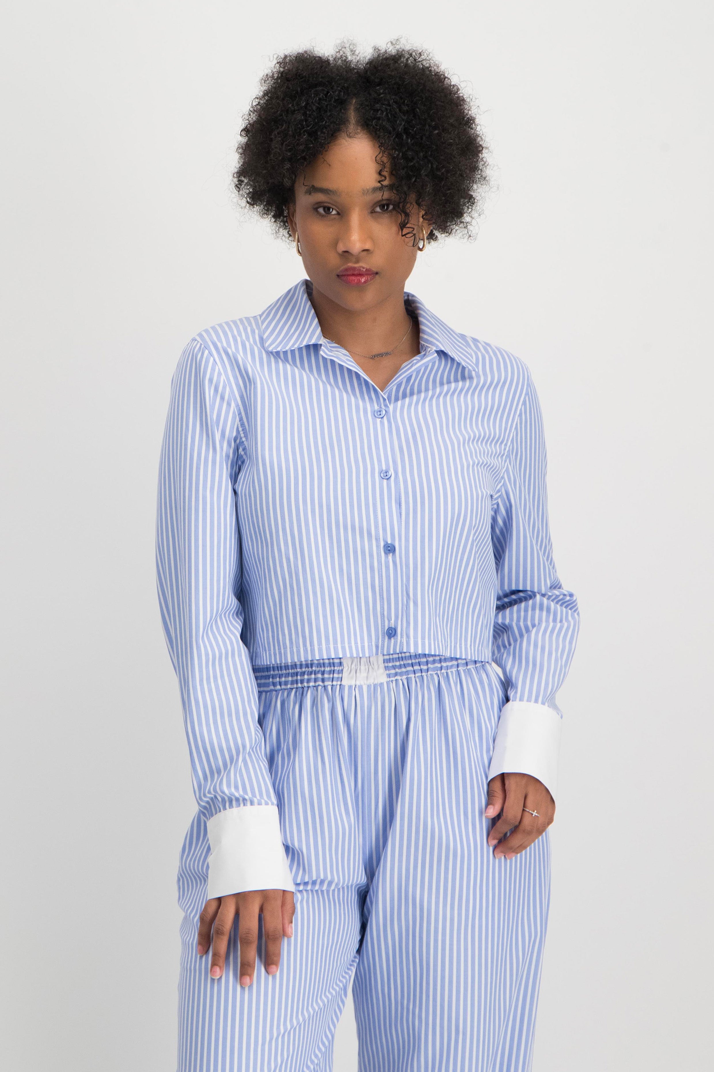 Cropped Striped Shirt – Imprecca